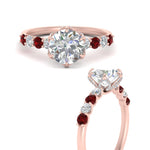 Load image into Gallery viewer, round-cut-prong-studded-ruby-accented-solitaire-engagement-ring-in-FD10955RORGRUDRANGLE3-NL-RG
