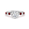 Load image into Gallery viewer, round-cut-prong-studded-ruby-accented-solitaire-engagement-ring-in-FD10955RORGRUDRANGLE3-NL-WG