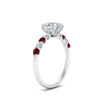 Load image into Gallery viewer, round-cut-prong-studded-ruby-accented-solitaire-engagement-ring-in-FD10955RORGRUDRANGLE3-NL-WG
