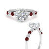 Load image into Gallery viewer, round-cut-prong-studded-ruby-accented-solitaire-engagement-ring-in-FD10955RORGRUDRANGLE3-NL-WG