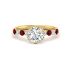 Load image into Gallery viewer, round-cut-prong-studded-ruby-accented-solitaire-engagement-ring-in-FD10955RORGRUDRANGLE3-NL-YG