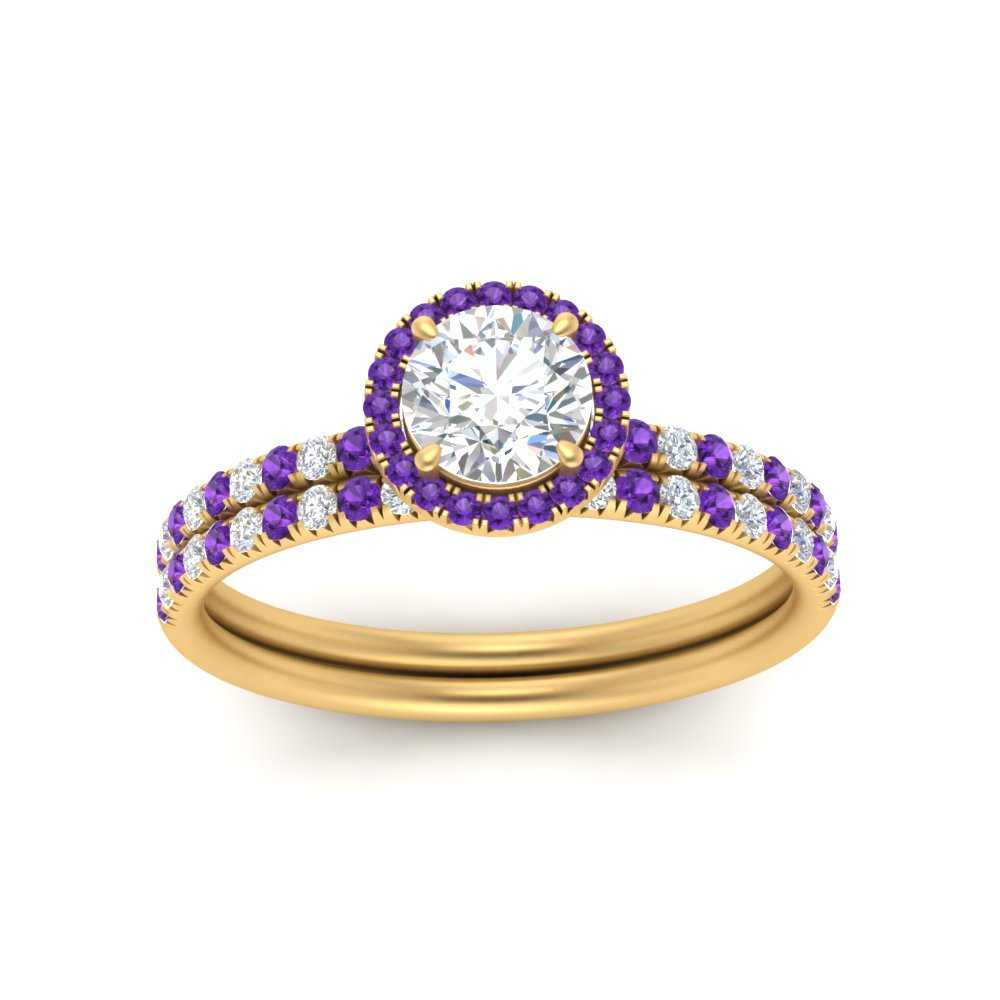round-cut-purple-topaz-halo-wedding-ring-set-in-yellow-gold-FD8523ROGVITO-NL-YG