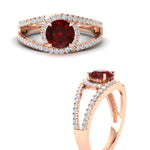 Load image into Gallery viewer, round-cut-ruby-halo-swirl-split-diamond-engagement-ring-in-rose-gold-FD11180RORGRUDR-NL-RG-GS.jpg
