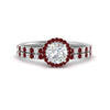 Load image into Gallery viewer, round-cut-ruby-halo-wedding-ring-set-in-white-gold-FD8523ROGRUDR-NL-WG