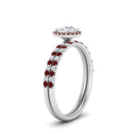 Load image into Gallery viewer, round-cut-ruby-halo-wedding-ring-set-in-white-gold-FD8523ROGRUDR-NL-WG
