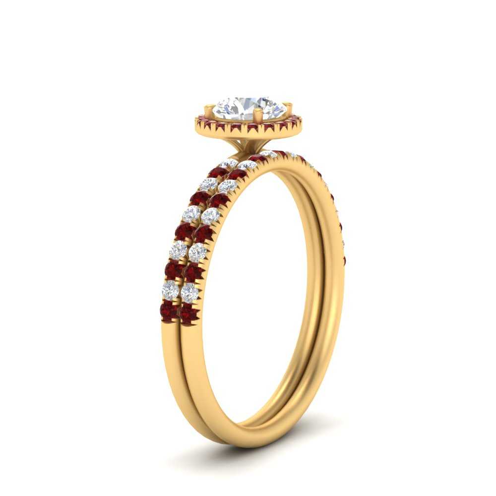 round-cut-ruby-halo-wedding-ring-set-in-yellow-gold-FD8523ROGRUDR-NL-YG