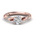 Thumbnail 48 - round-cut-ruby-twisted-vine-engagement-ring-in-rose-gold-FD9127RORGRUDR-NL-RG