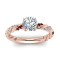 Thumbnail 49 - round-cut-ruby-twisted-vine-engagement-ring-in-rose-gold-FD9127RORGRUDRANGLE5-NL-RG