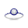 Load image into Gallery viewer, round-cut-sapphire-halo-petite-engagement-ring-in-white-gold-FD8523RORGSABLANGLE3-NL-WG