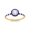 Load image into Gallery viewer, round-cut-sapphire-halo-petite-engagement-ring-in-yellow-gold-FD8523RORGSABLANGLE3-NL-YG