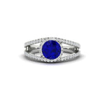 Load image into Gallery viewer, round-cut-sapphire-halo-swirl-split-diamond-engagement-ring-in-white-gold-FD11180RORGSABL-NL-WG-GS.jpg
