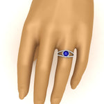Load image into Gallery viewer, round-cut-sapphire-halo-swirl-split-diamond-engagement-ring-in-white-gold-FD11180RORGSABL-NL-WG-GS.jpg
