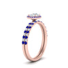 Load image into Gallery viewer, round-cut-sapphire-halo-wedding-ring-set-in-rose-gold-FD8523ROGSABL-NL-RG