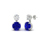 Load image into Gallery viewer, round-cut-sapphire-stud-earrings-with-drop-design-in-white-gold-fdear11550rogsablangle1-nl-wg.jpg?v=1769066477