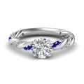 Thumbnail 5 - round-cut-sapphire-twisted-vine-engagement-ring-in-white-gold-FD9127RORGSABL-NL-WG