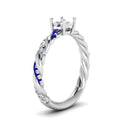 Thumbnail 7 - round-cut-sapphire-twisted-vine-engagement-ring-in-white-gold-FD9127RORGSABLANGLE2-NL-WG