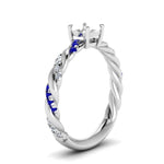 Load image into Gallery viewer, round-cut-sapphire-twisted-vine-engagement-ring-in-white-gold-FD9127RORGSABLANGLE2-NL-WG