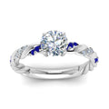 Thumbnail 6 - round-cut-sapphire-twisted-vine-engagement-ring-in-white-gold-FD9127RORGSABLANGLE5-NL-WG