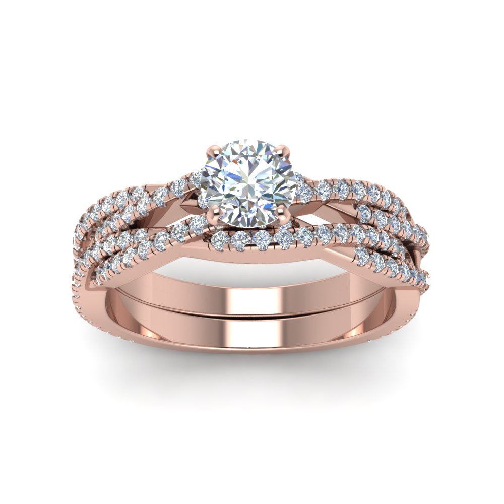 round-cut-simple-diamond-twisted-vine-bridal-ring-sets-in-14K-rose-gold-FD8233RO-NL-RG
