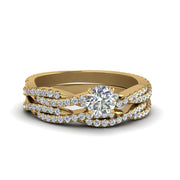 round-cut-simple-diamond-twisted-vine-bridal-ring-sets-in-14K-yellow-gold-FD8233RO-NL-YG