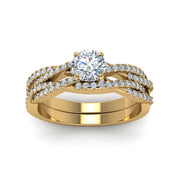 round-cut-simple-diamond-twisted-vine-bridal-ring-sets-in-14K-yellow-gold-FD8233RO-NL-YG
