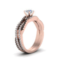 Thumbnail 47 - round-cut-simple-twisted-vine-bridal-ring-sets-with-black-diamond-in-14K-rose-gold-FD8233ROGBLACK-NL-RG