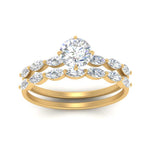 Load image into Gallery viewer, round-cut-single-prong-marquise-diamond-engagement-ring-and-band-in-FD9939RO-NL-YG
