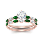 Load image into Gallery viewer, round-cut-single-prong-marquise-emerald-engagement-ring-and-band-in-FD9939ROGEMGR-NL-RG
