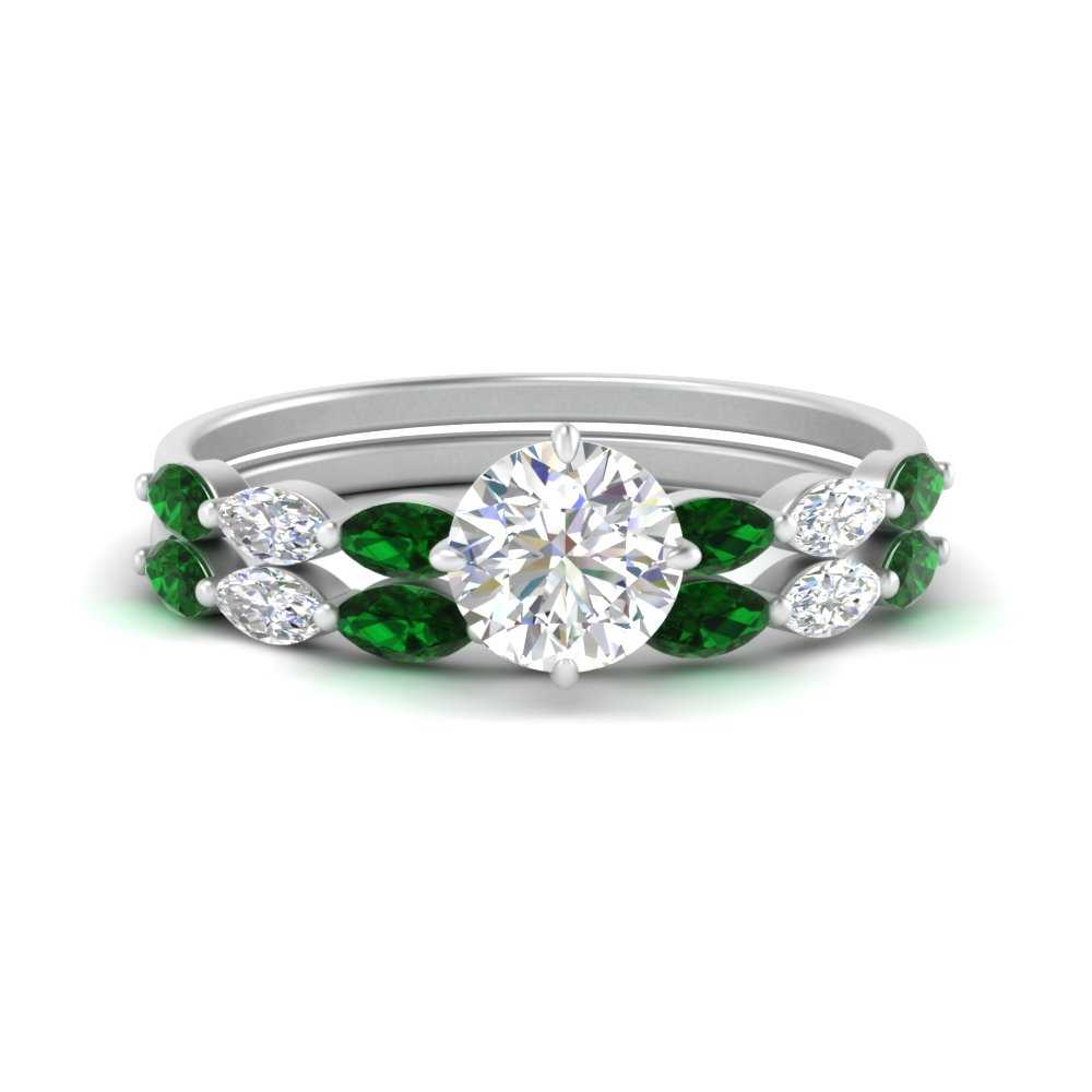 round-cut-single-prong-marquise-emerald-engagement-ring-and-band-in-FD9939ROGEMGR-NL-WG
