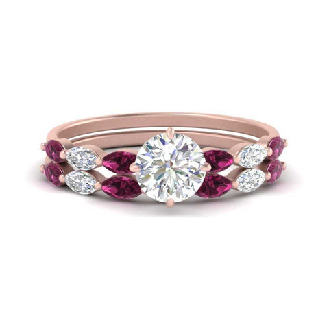 round-cut-single-prong-marquise-pink-sapphire-engagement-ring-and-band-in-FD9939ROGSADRPI-NL-RG