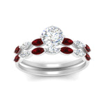 Load image into Gallery viewer, round-cut-single-prong-marquise-ruby-engagement-ring-and-band-in-FD9939ROGRUDR-NL-WG
