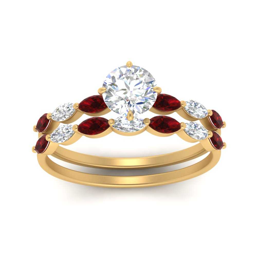 round-cut-single-prong-marquise-ruby-engagement-ring-and-band-in-FD9939ROGRUDR-NL-YG