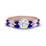 Load image into Gallery viewer, round-cut-single-prong-marquise-sapphire-engagement-ring-and-band-in-FD9939ROGSABL-NL-RG
