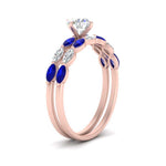 Load image into Gallery viewer, round-cut-single-prong-marquise-sapphire-engagement-ring-and-band-in-FD9939ROGSABL-NL-RG
