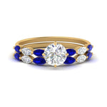 Load image into Gallery viewer, round-cut-single-prong-marquise-sapphire-engagement-ring-and-band-in-FD9939ROGSABL-NL-YG
