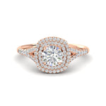 Load image into Gallery viewer, round-cut-spalit-band-double-halo-diamond-engagement-ring-in-FD11142RORANGLE3-NL-RG
