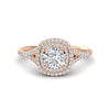 Load image into Gallery viewer, round-cut-spalit-band-double-halo-diamond-engagement-ring-in-FD11142RORANGLE3-NL-RG