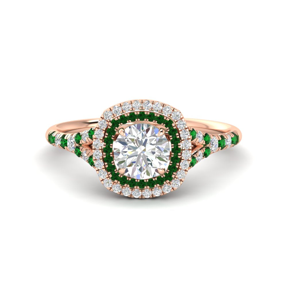 round-cut-spalit-band-double-halo-diamond-engagement-ring-with-emerald-in-FD11142RORGEMGRANGLE3-NL-RG