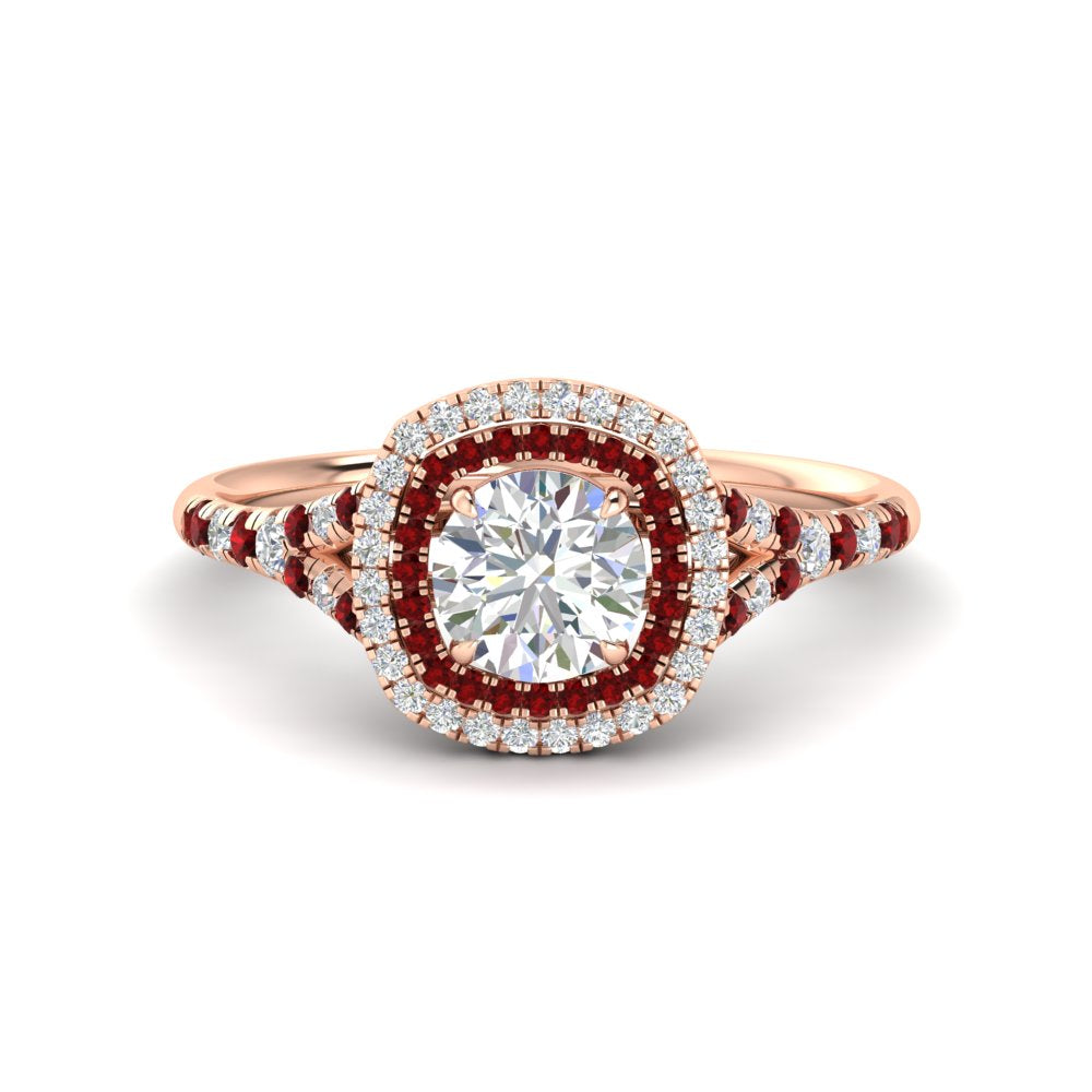round-cut-spalit-band-double-halo-diamond-engagement-ring-with-ruby-in-FD11142RORGRUDRANGLE3-NL-RG
