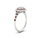 Load image into Gallery viewer, round-cut-spalit-band-double-halo-diamond-engagement-ring-with-ruby-in-FD11142RORGRUDRANGLE3-NL-WG
