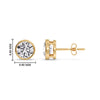 Load image into Gallery viewer, round-cut-stud-bezel-set-earring-3-carat-in-yellow-gold-FDEAR10516ROANGLE2-3.00CT-NL-YG-HW.jpg?v=1768907354