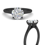 Load image into Gallery viewer, round-cut-stunning-solitaire-diamond-ring-in-black-gold-FD11296RORANGLE3-NL-BG