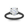 Load image into Gallery viewer, round-cut-stunning-solitaire-diamond-ring-in-black-gold-FD11296RORANGLE5-NL-BG