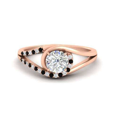 Swirl Split Diamond Ring For Women
