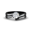 Load image into Gallery viewer, round-cut-swirl-channel-diamond-bridal-black-set-in-black-gold-FDENS4028RO-NL-BG.jpg