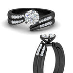 Load image into Gallery viewer, round-cut-swirl-channel-diamond-bridal-black-set-in-black-gold-FDENS4028RO-NL-BG.jpg
