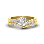Load image into Gallery viewer, round-cut-swirl-channel-diamond-bridal-set-in-yellow-gold-FDENS4028RO-NL-YG.jpg
