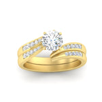 Load image into Gallery viewer, round-cut-swirl-channel-diamond-bridal-set-in-yellow-gold-FDENS4028RO-NL-YG.jpg
