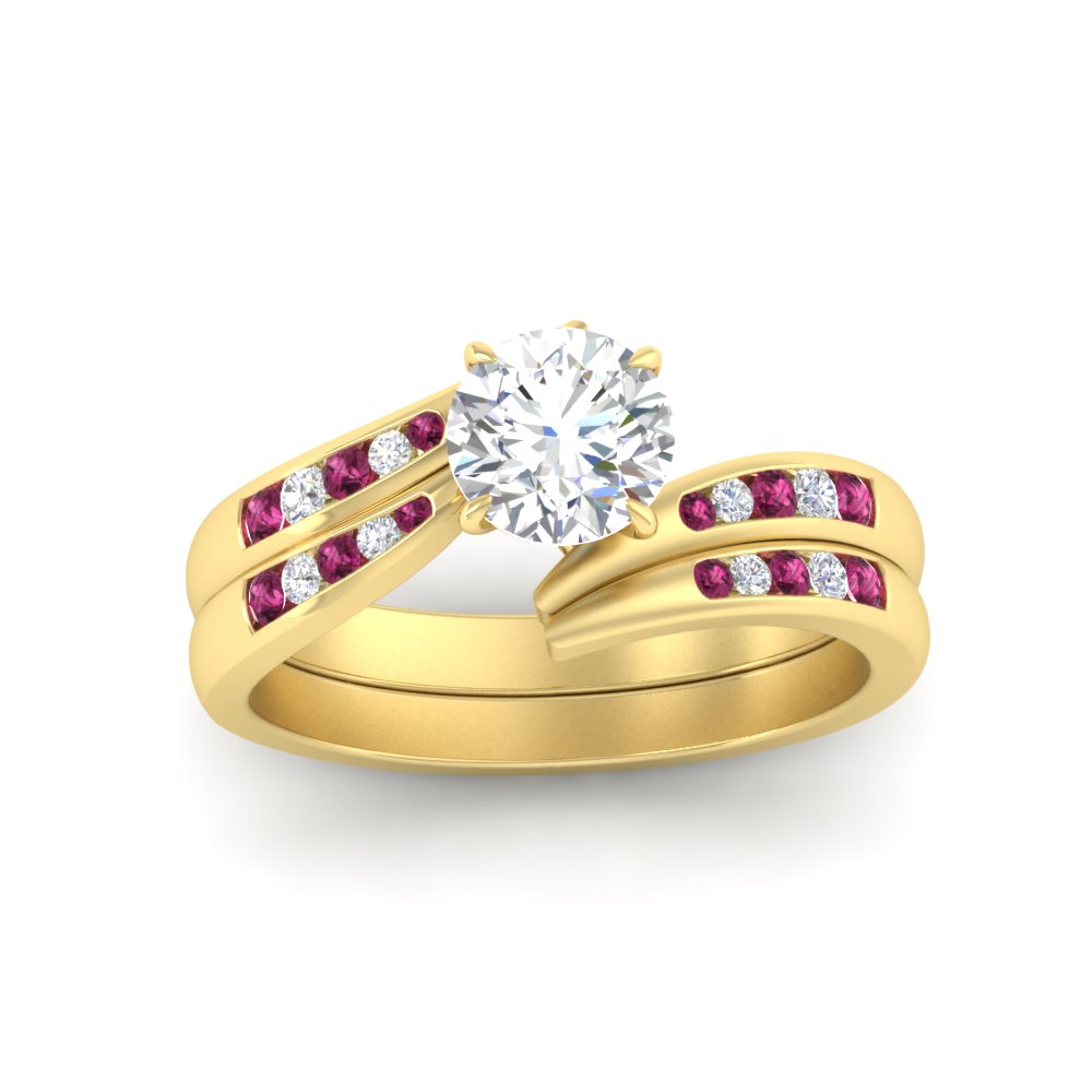 round-cut-swirl-channel-diamond-bridal-set-with-pink-sapphire-in-yellow-gold-FDENS4028ROGSADRPI-NL-YG.jpg