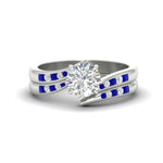 Load image into Gallery viewer, round-cut-swirl-channel-diamond-bridal-set-with-sapphire-in-white-gold-FDENS4028ROGSABL-NL-WG.jpg
